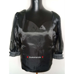 Body Noir Manche bouffon